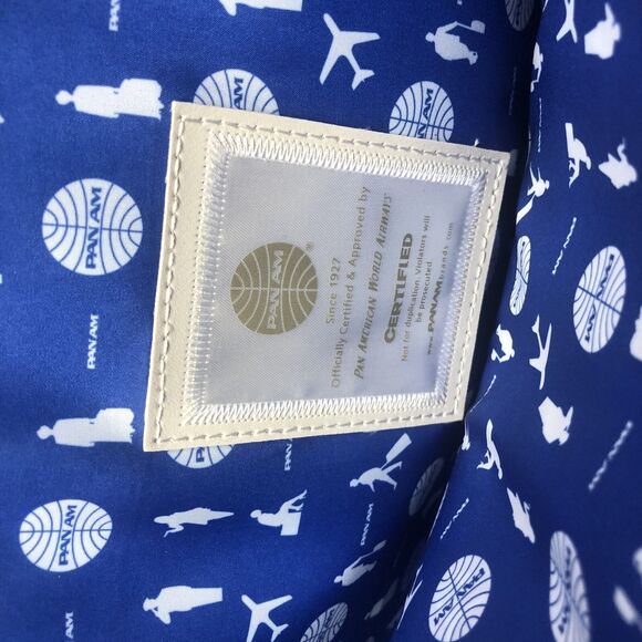 PAN AM Secret Agent Reloaded Bag Certified Vintage Style Blue Tags Luggage VTG - Picture 12 of 16